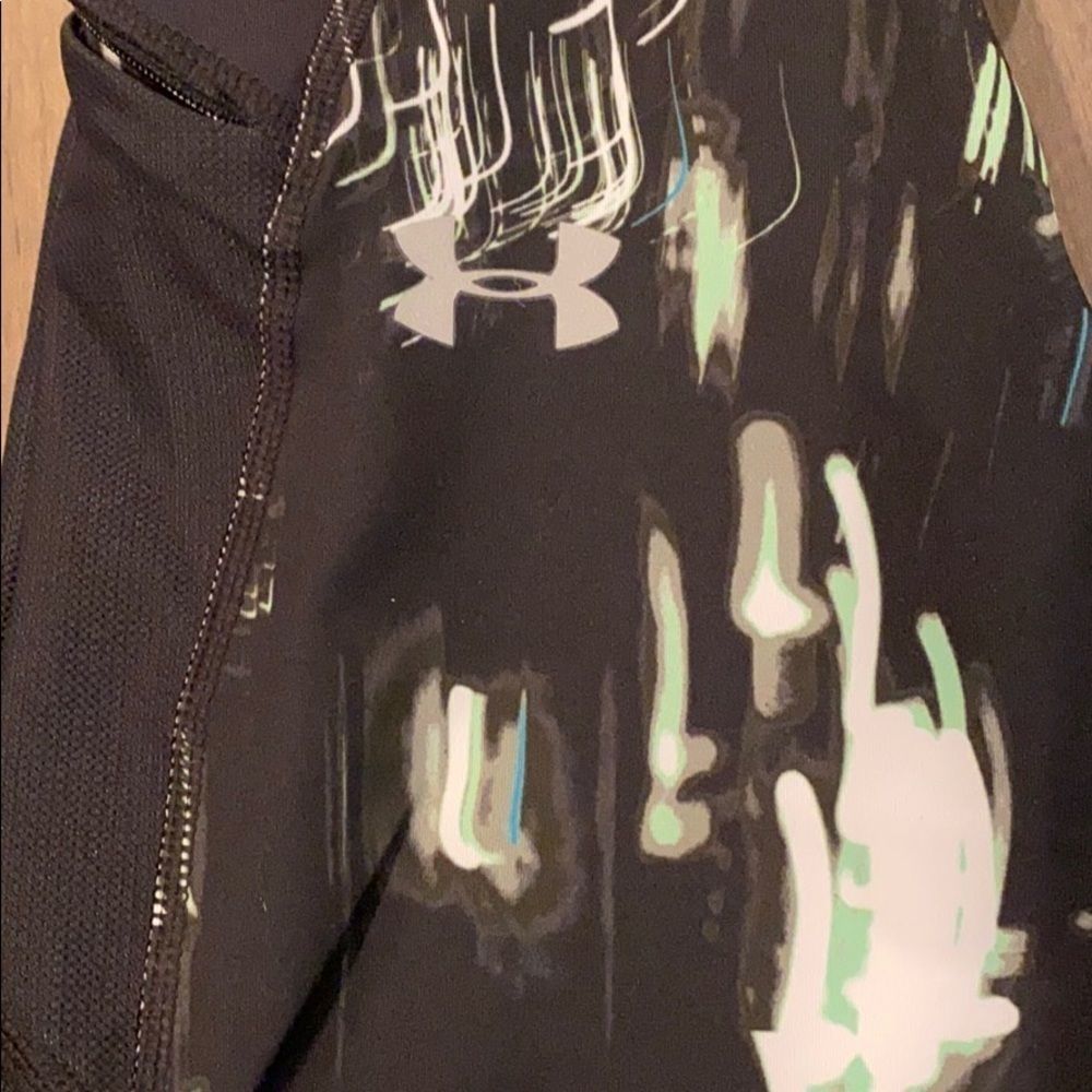NWT Under Armour Speedpocket Run Printed Crop S - Picture 9 of 11